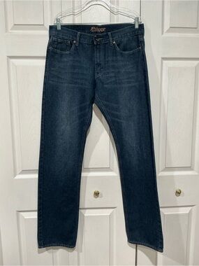 💙 Plugg Men’s Straight Blue Denim Jeans 34 x 34 (01469)